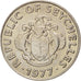 SEYCHELLES, 50 Cents, 1977, British Royal Mint, KM #34, MS(63), Copper-Nickel,..