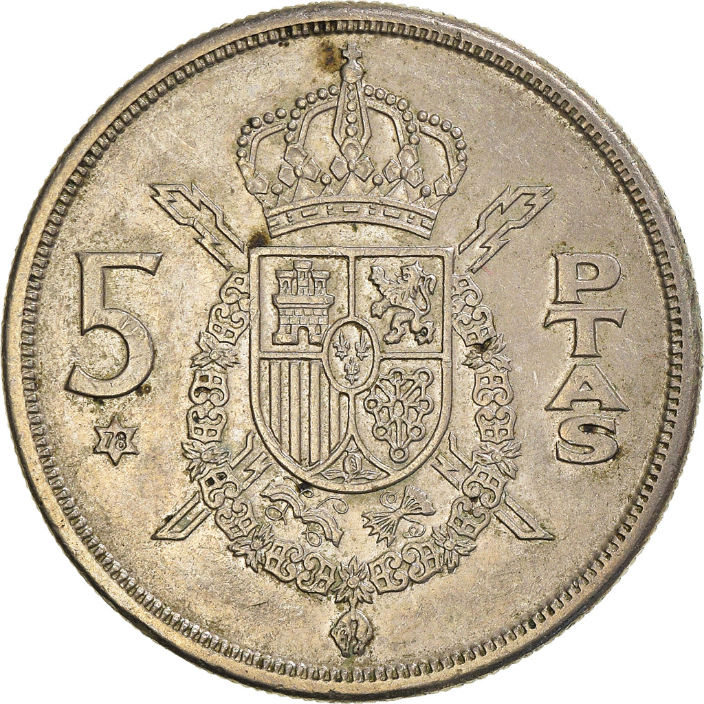 Monnaie, Espagne, 5 Pesetas