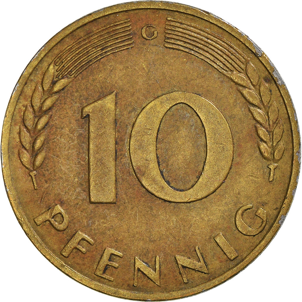 Moneta, Niemcy - RFN, 10 Pfennig, 1969
