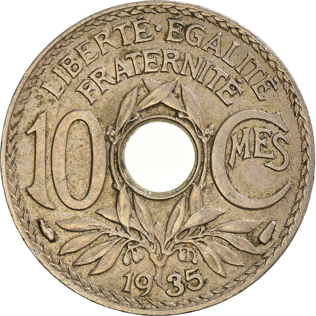 Moneda, Francia, 10 Centimes, 1935