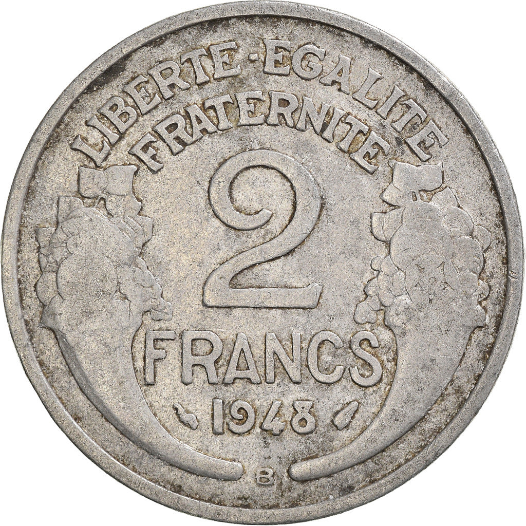 Moneta, Francia, 2 Francs, 1948
