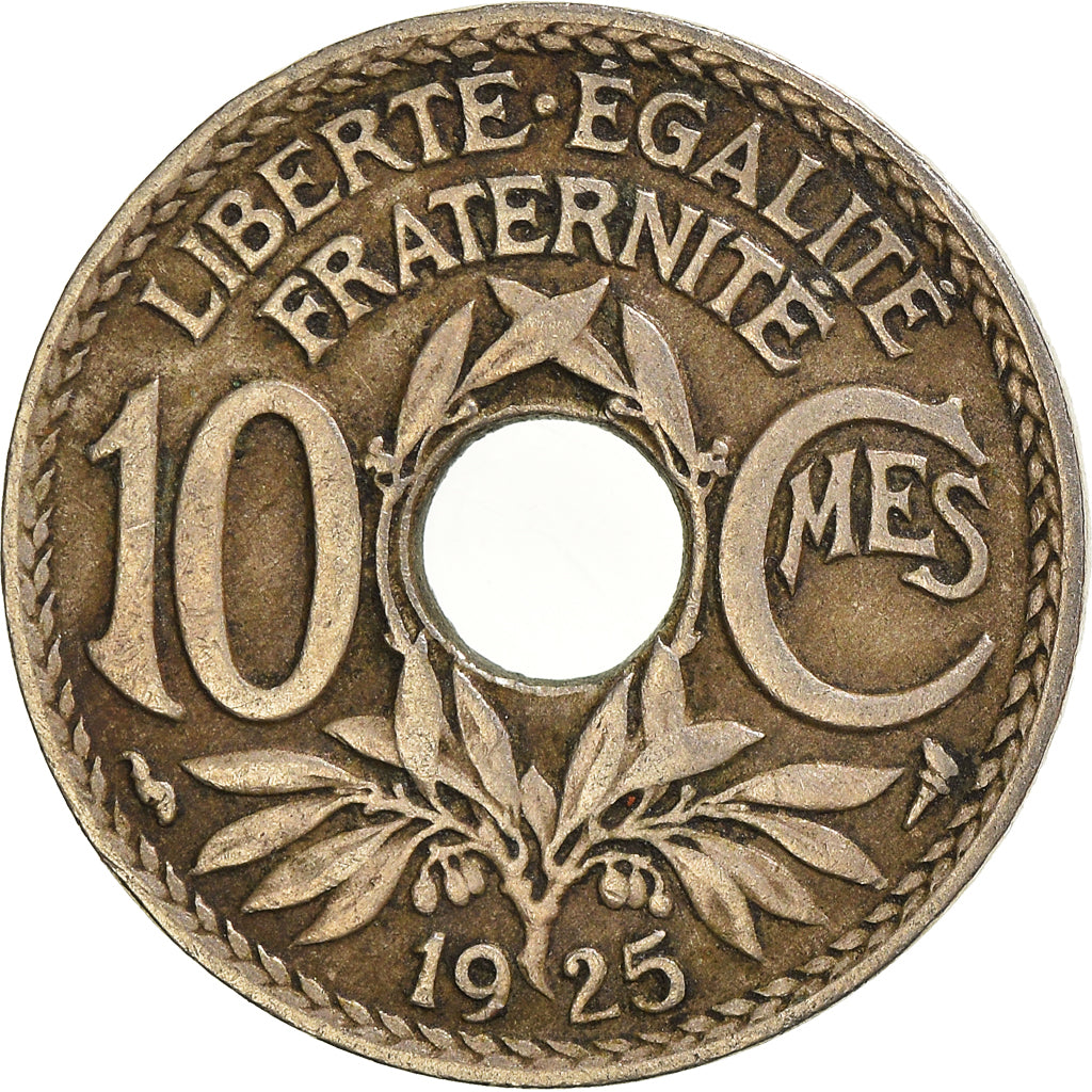 Munten, Frankrijk, 10 Centimes, 1925