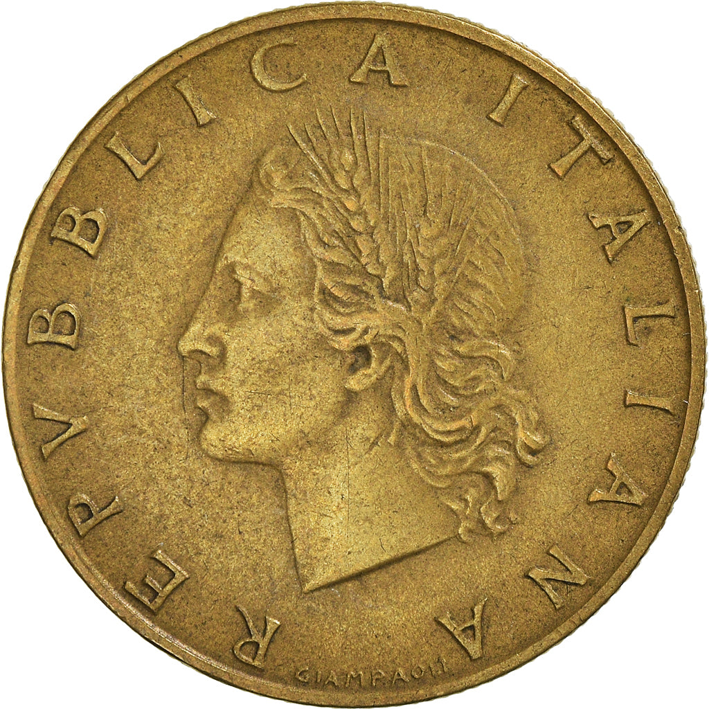 Coin, Italy, 20 Lire, 1958