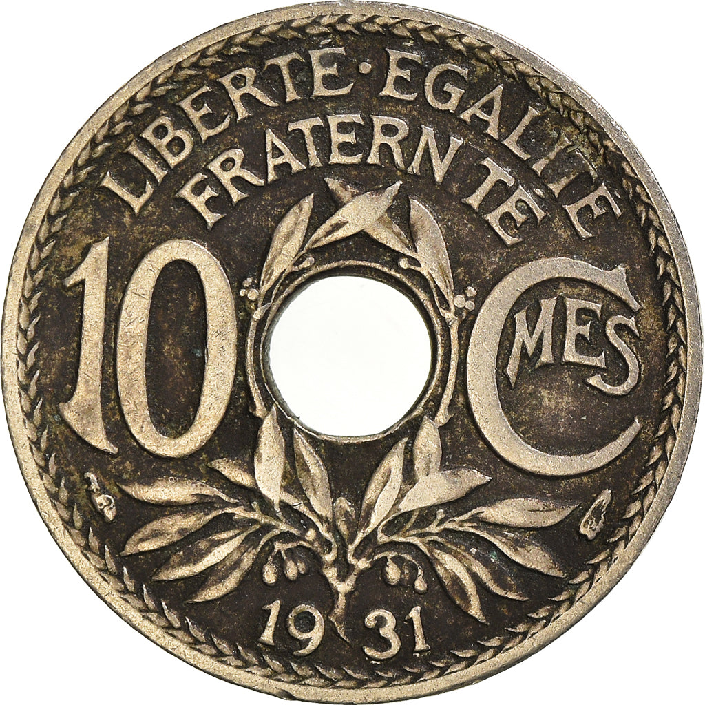 Coin, France, 10 Centimes, 1931