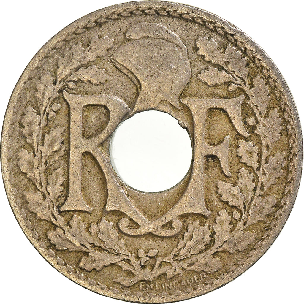 Coin, France, 10 Centimes, 1920