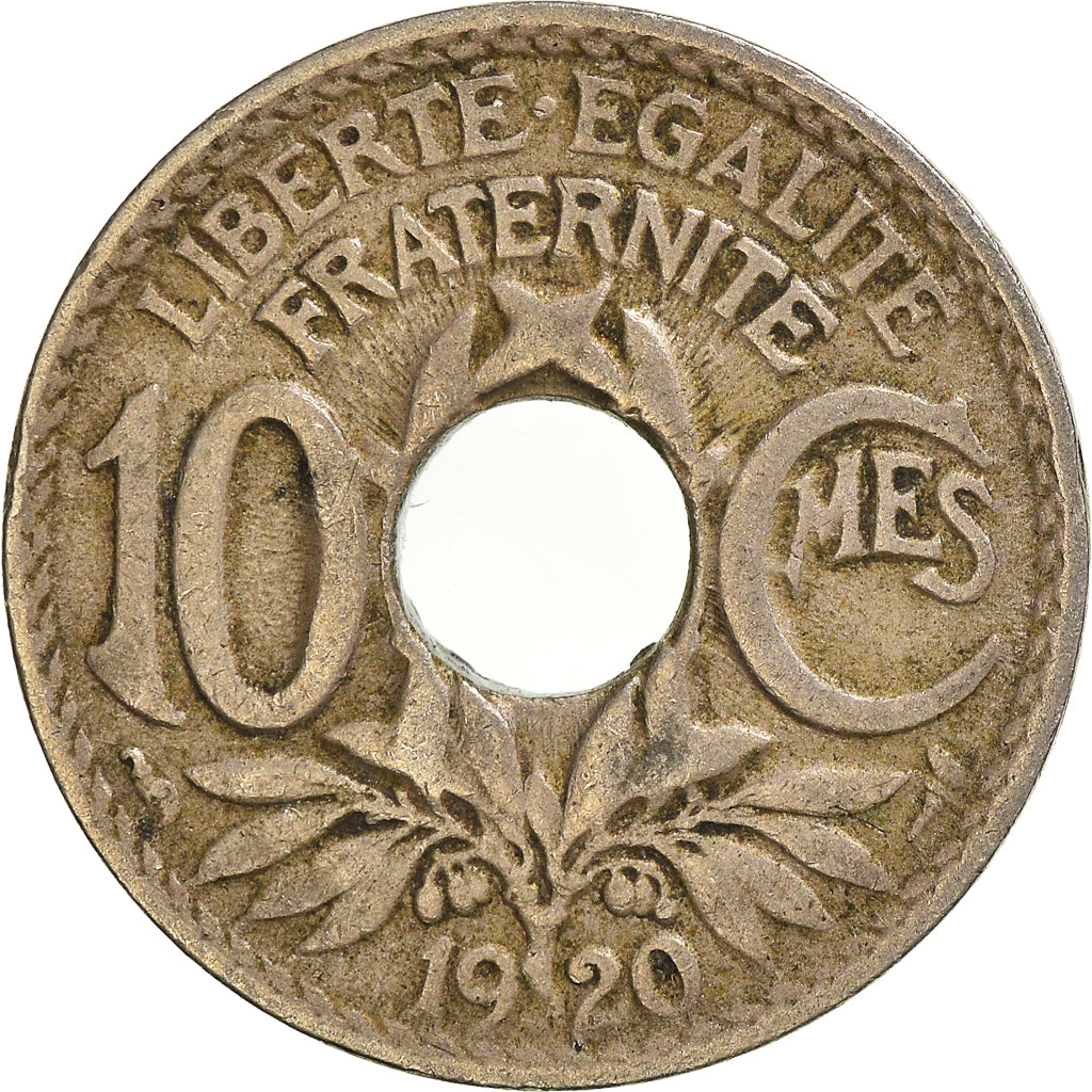 Coin, France, 10 Centimes, 1920