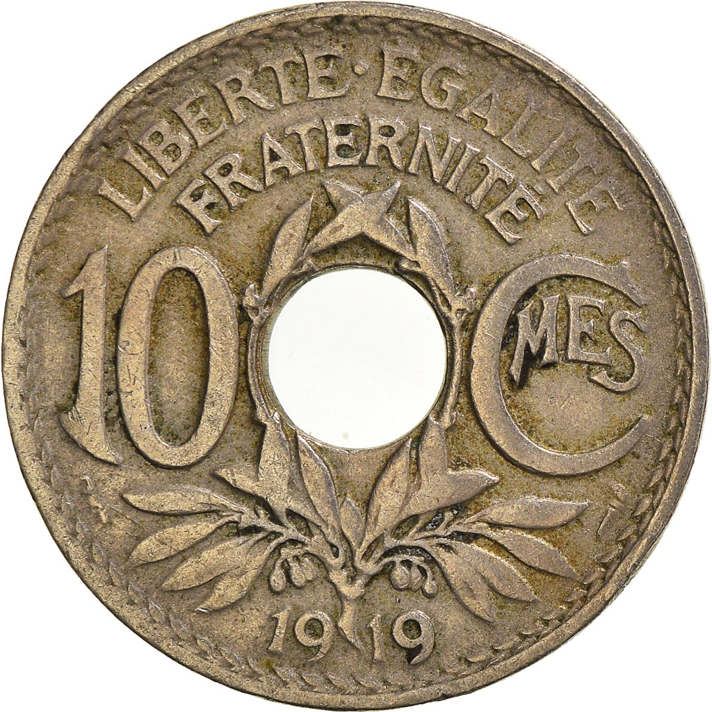 Moneta, Francia, 10 Centimes, 1919