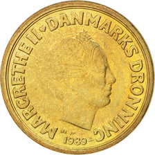 DENMARK, 10 Kroner, 1989, KM #867.1, MS(63), Aluminum-Bronze, 23.35, 7.02