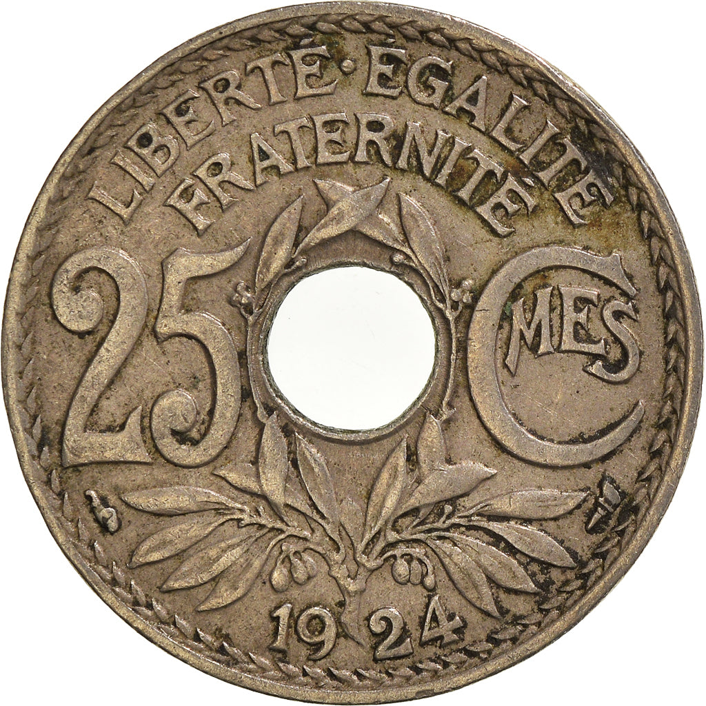 Moeda, França, 25 Centimes, 1924