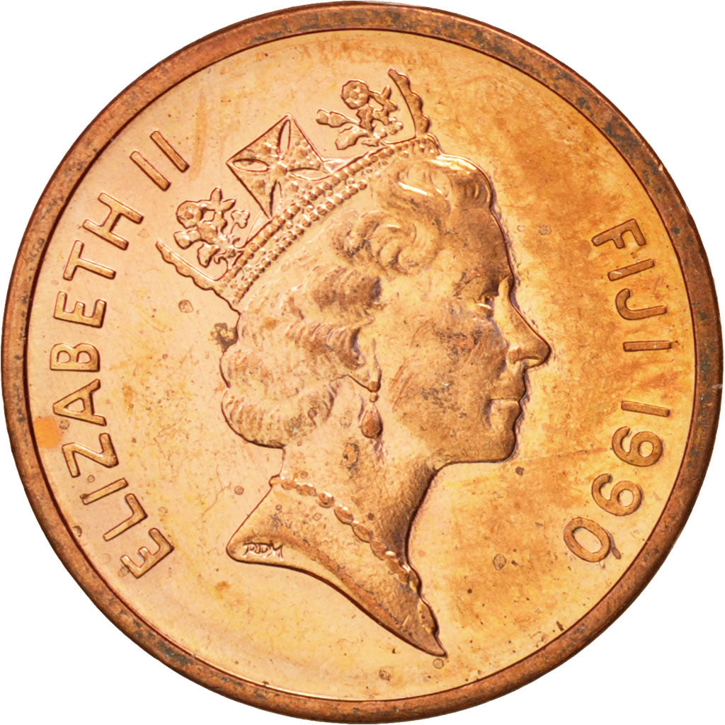 FIJI, Cent, 1990, KM #49a, MS(63), Copper Plated Zinc, 17.53, 1.57