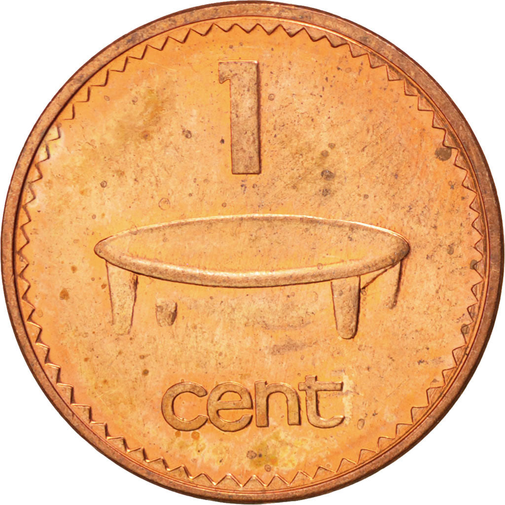 FIJI, Cent, 1990, KM #49a, MS(63), Copper Plated Zinc, 17.53, 1.57