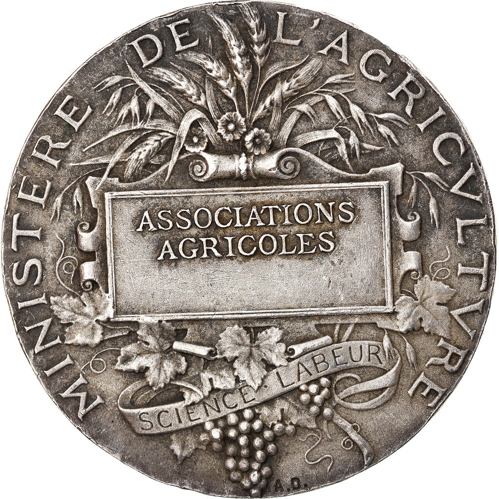 France, Médaille, Agriculture, Associations Agricoles, Alphée Dubois, TTB+