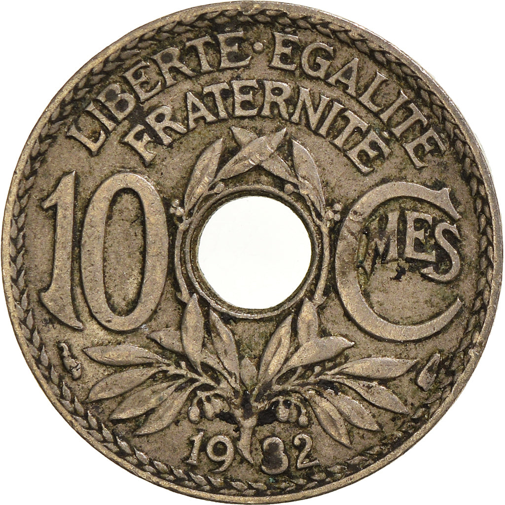 Moneda, Francia, 10 Centimes, 1932