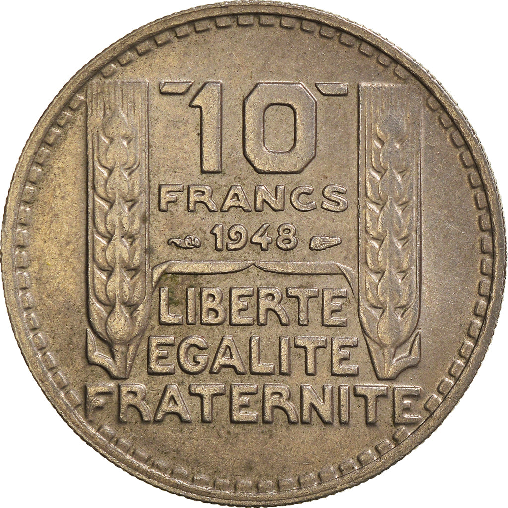 Moeda, França, 10 Francs, 1948