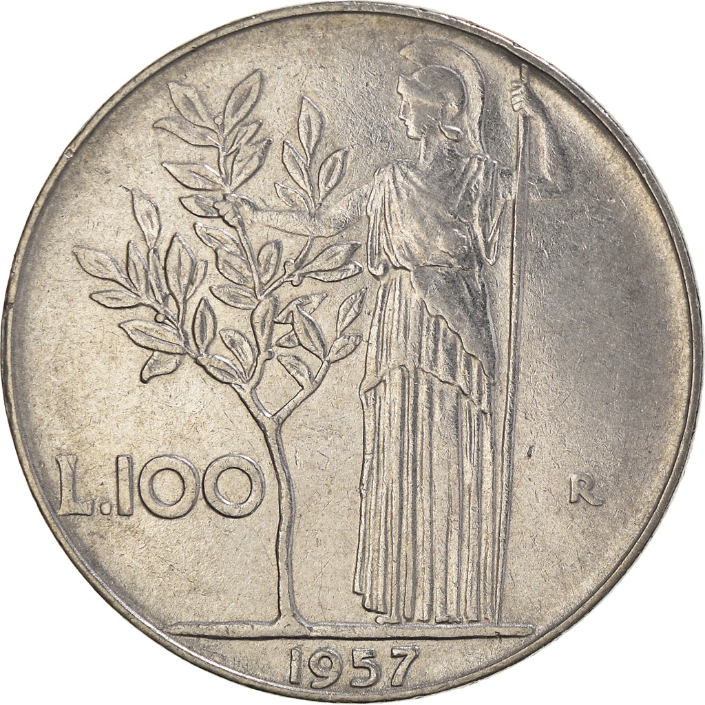 Münze, Italien, 100 Lire, 1957