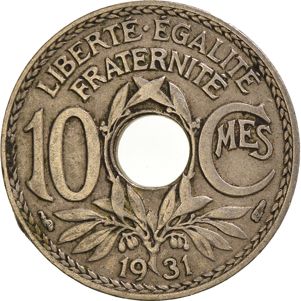 Moeda, França, 10 Centimes, 1931