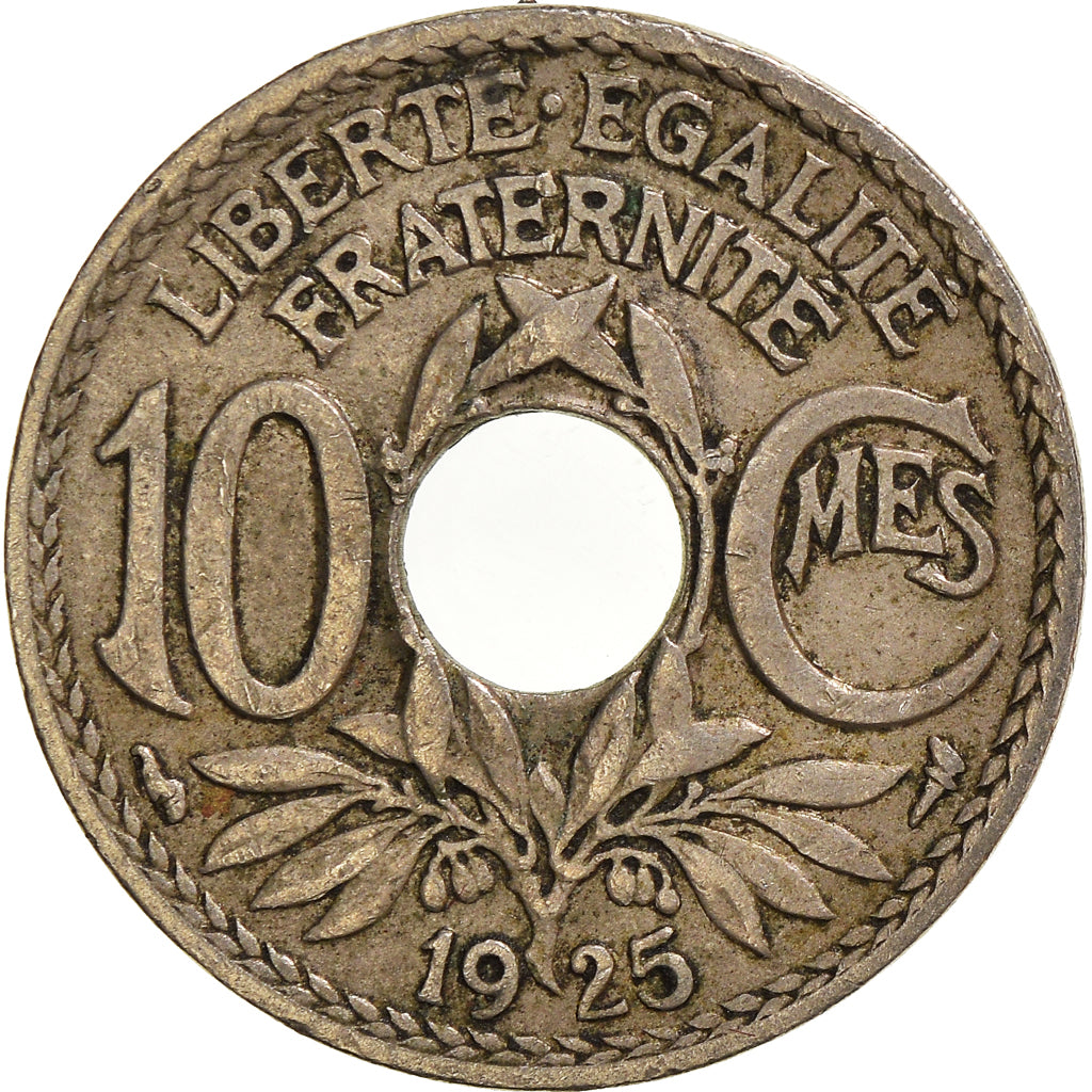 Moneda, Francia, 10 Centimes, 1925