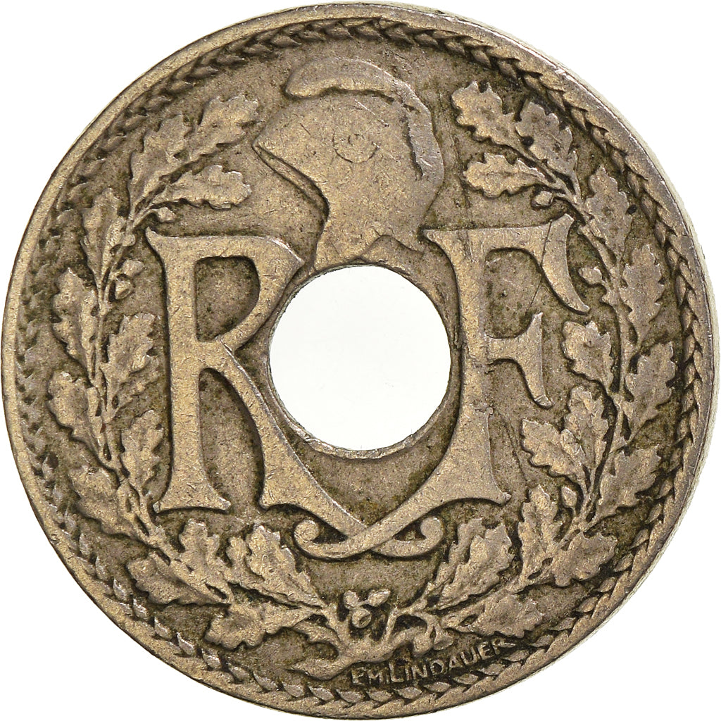 Moeda, França, 10 Centimes, 1923