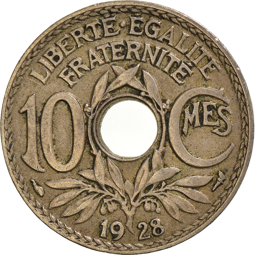 Coin, France, 10 Centimes, 1928