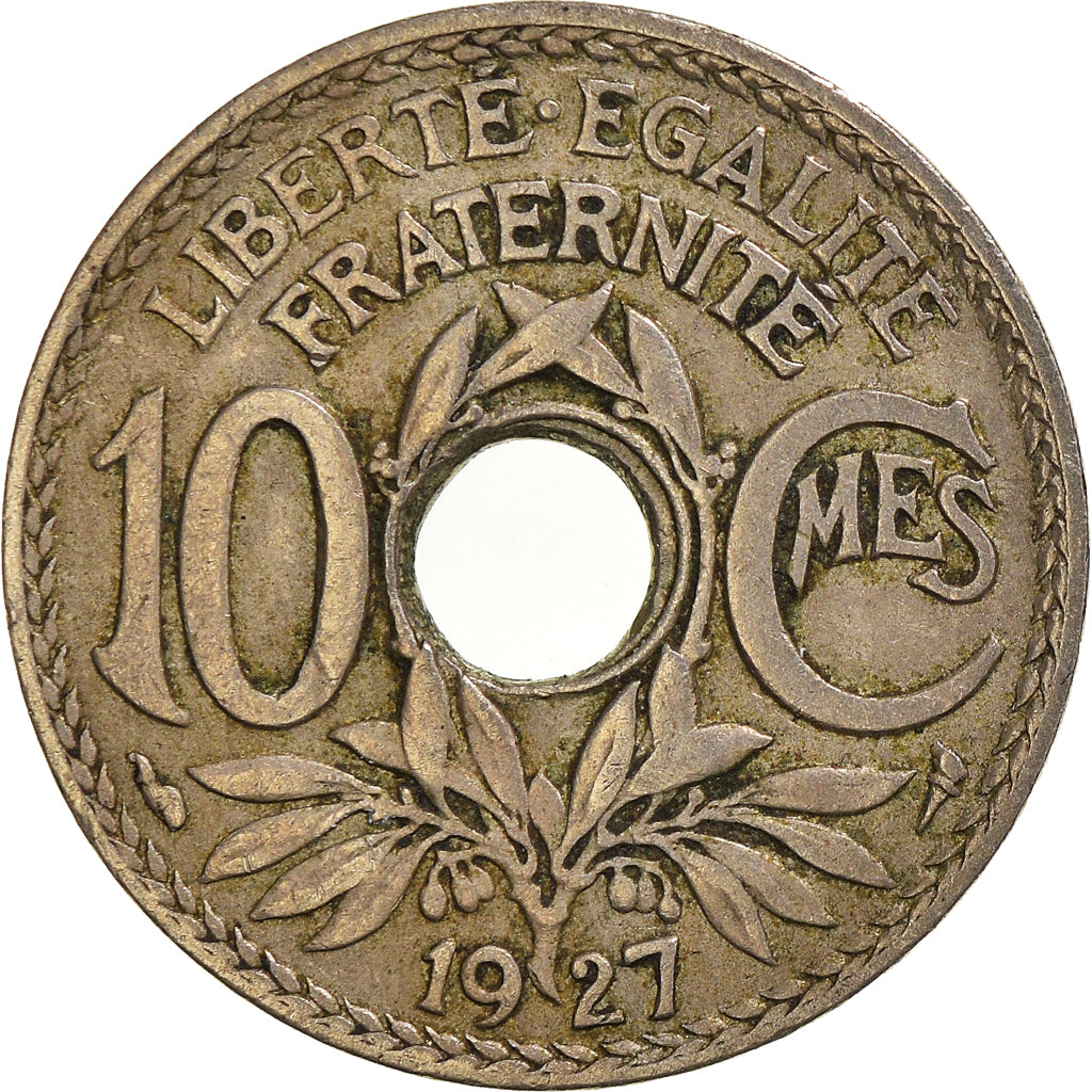 Coin, France, 10 Centimes, 1927