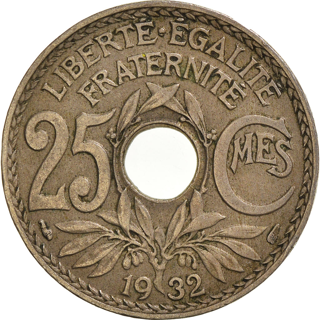 Moneta, Francia, 25 Centimes, 1932