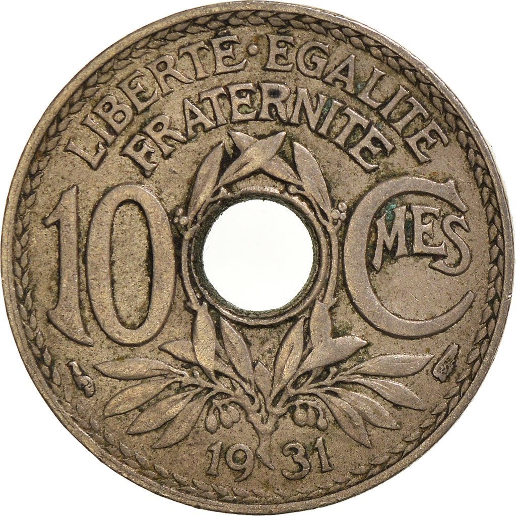 Coin, France, 10 Centimes, 1931