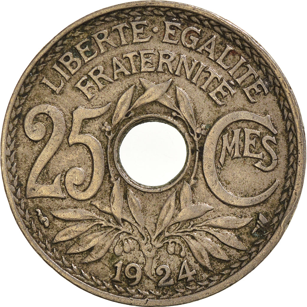 Moeda, França, 25 Centimes, 1924