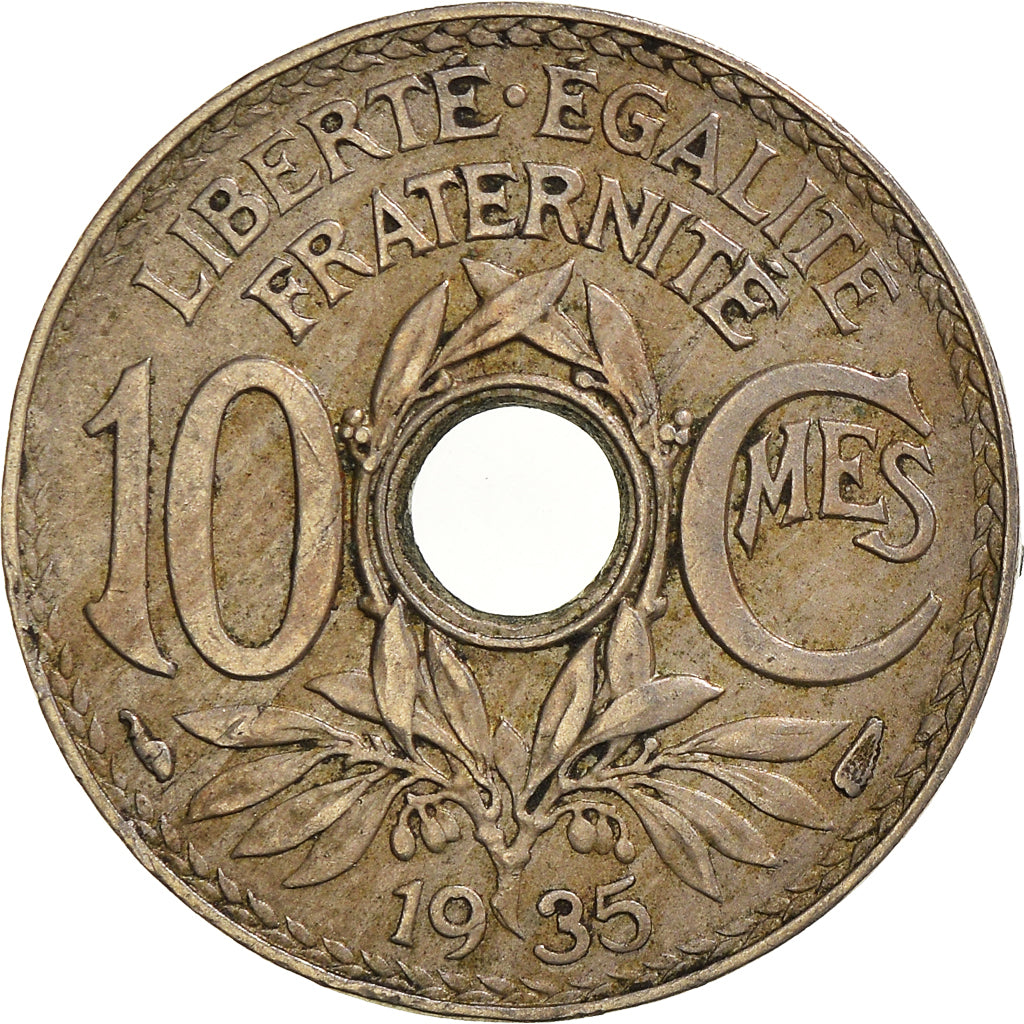 Coin, France, 10 Centimes, 1935