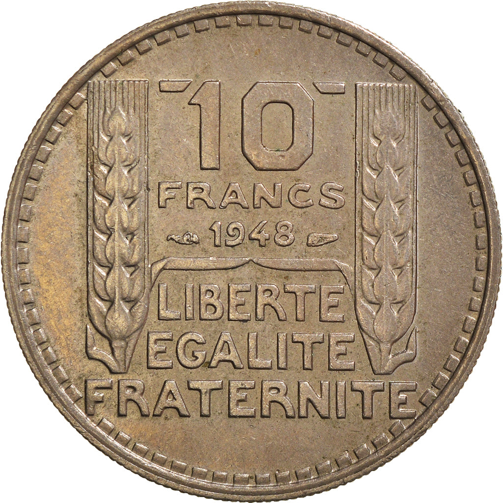 Moeda, França, 10 Francs, 1948
