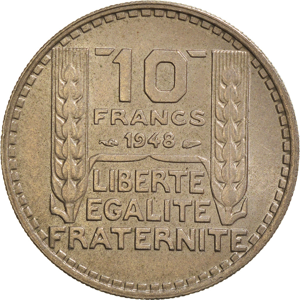 Moeda, França, 10 Francs, 1948