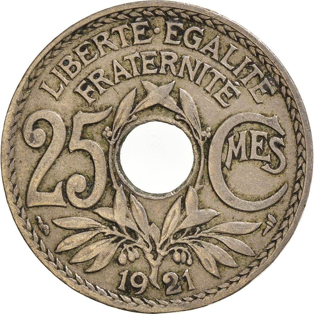 Moeda, França, 25 Centimes, 1921