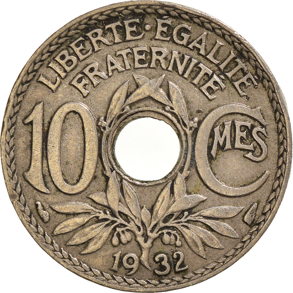 Coin, France, 10 Centimes, 1932
