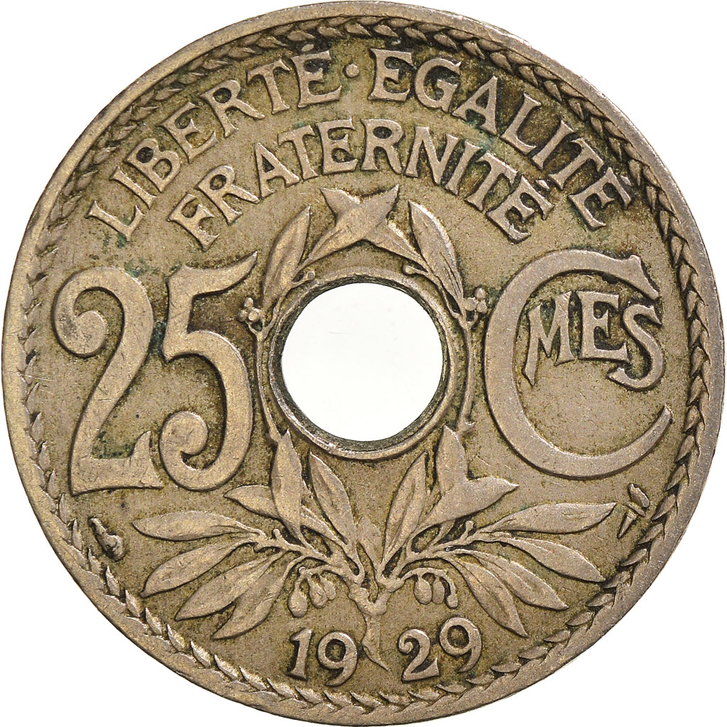 Moeda, França, 25 Centimes, 1929