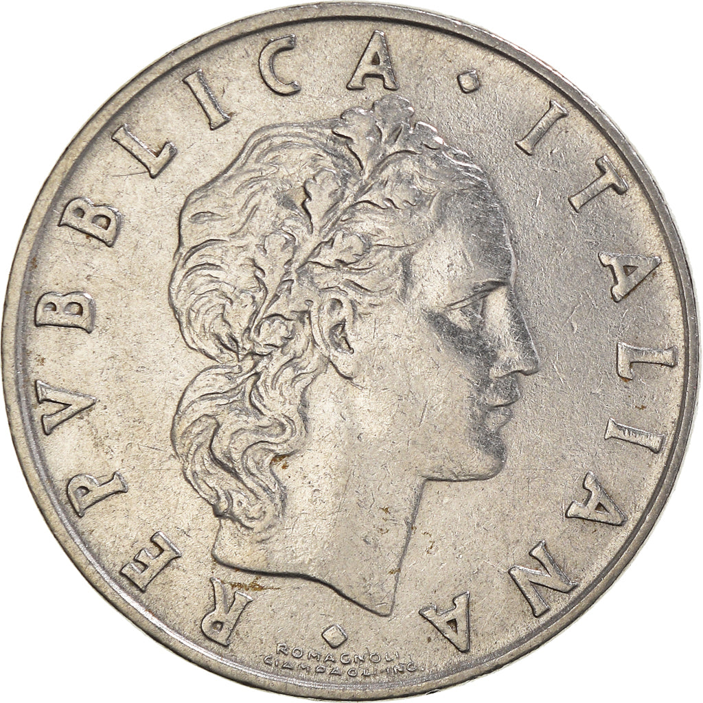 Coin, Italy, 50 Lire, 1954