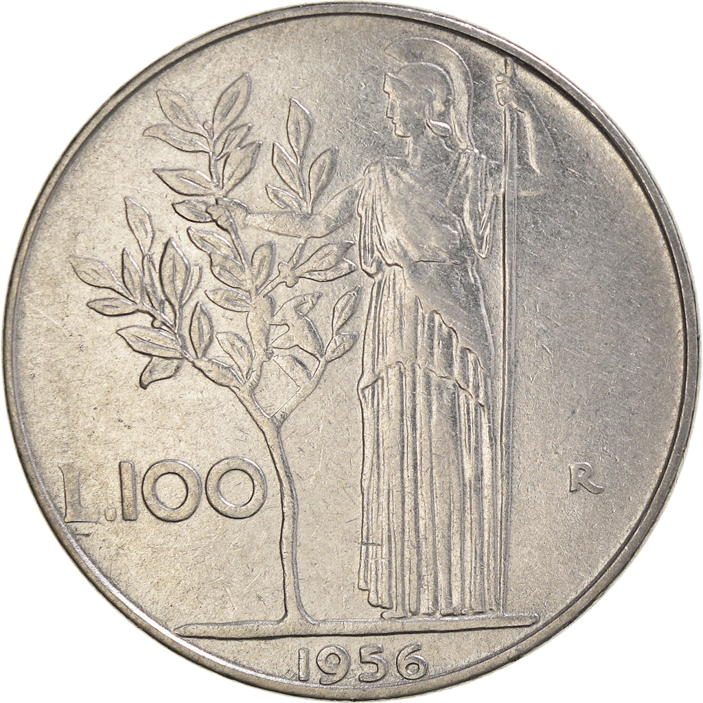 Coin, Italy, 100 Lire, 1956