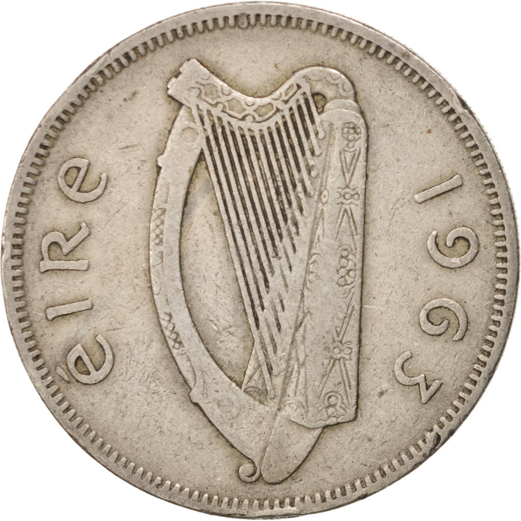IRELAND REPUBLIC, Florin, 1963, KM #15a, EF(40-45), Copper-Nickel, 28.5, 11.18
