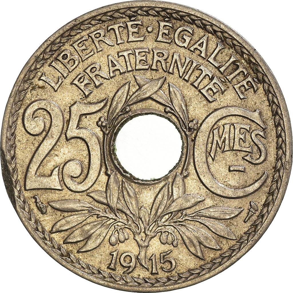 Münze, Frankreich, 25 Centimes, 1915