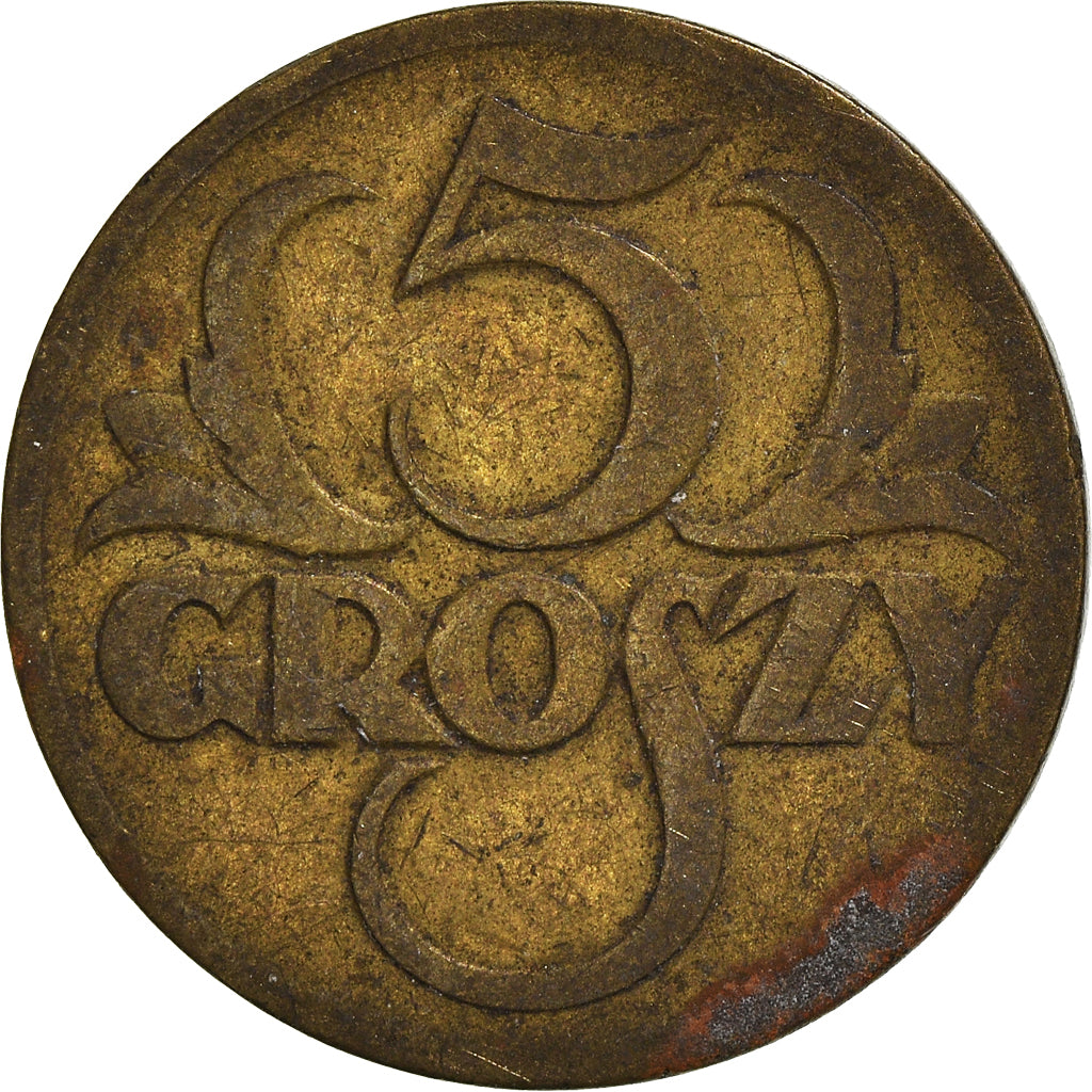 Moneda, Polonia, 5 Groszy, 1923