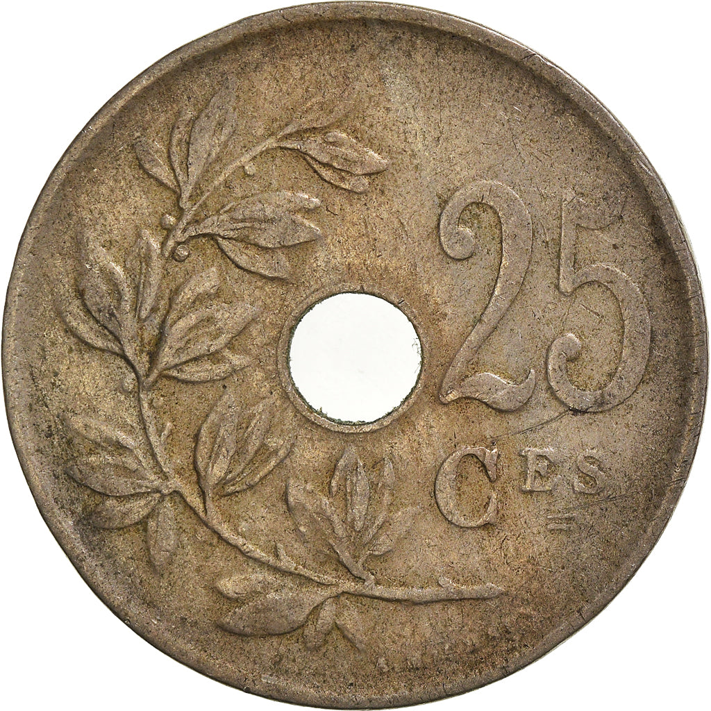 Münze, Belgien, 25 Centimes, 1923