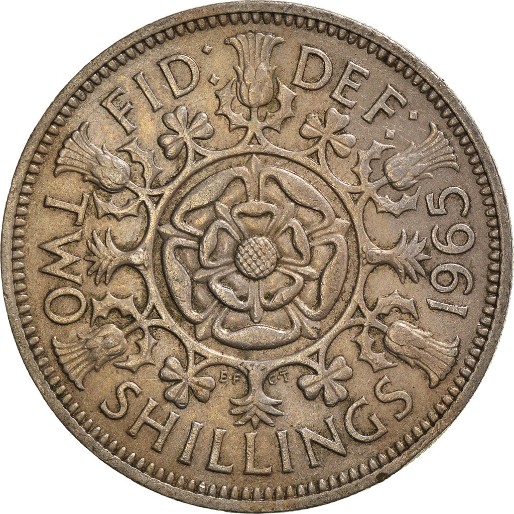 Coin, Great Britain, Florin, Two Shillings, 1965