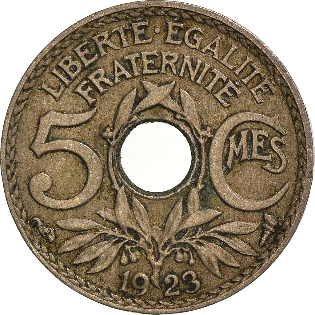 Moneta, Francia, 5 Centimes, 1923