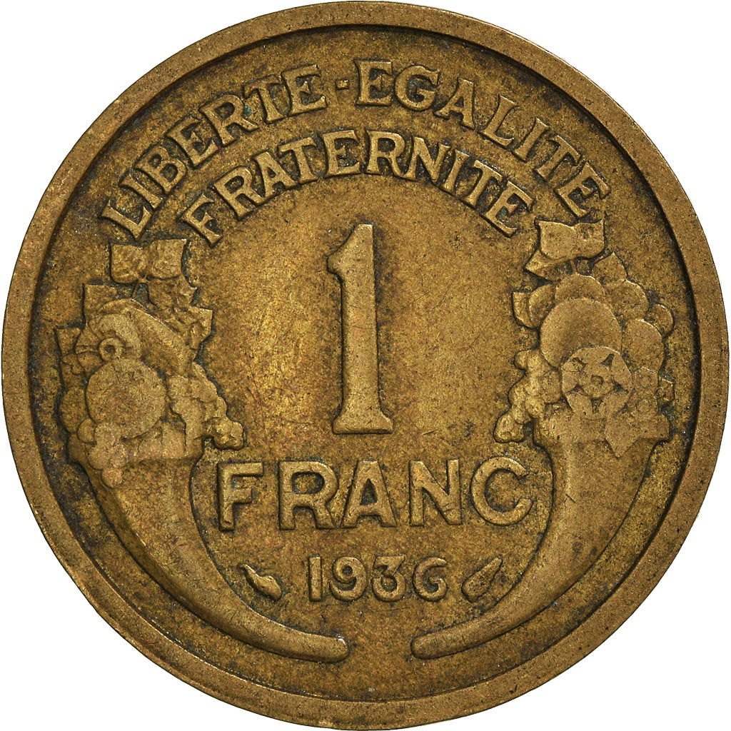 Moneta, Francja, Franc, 1936
