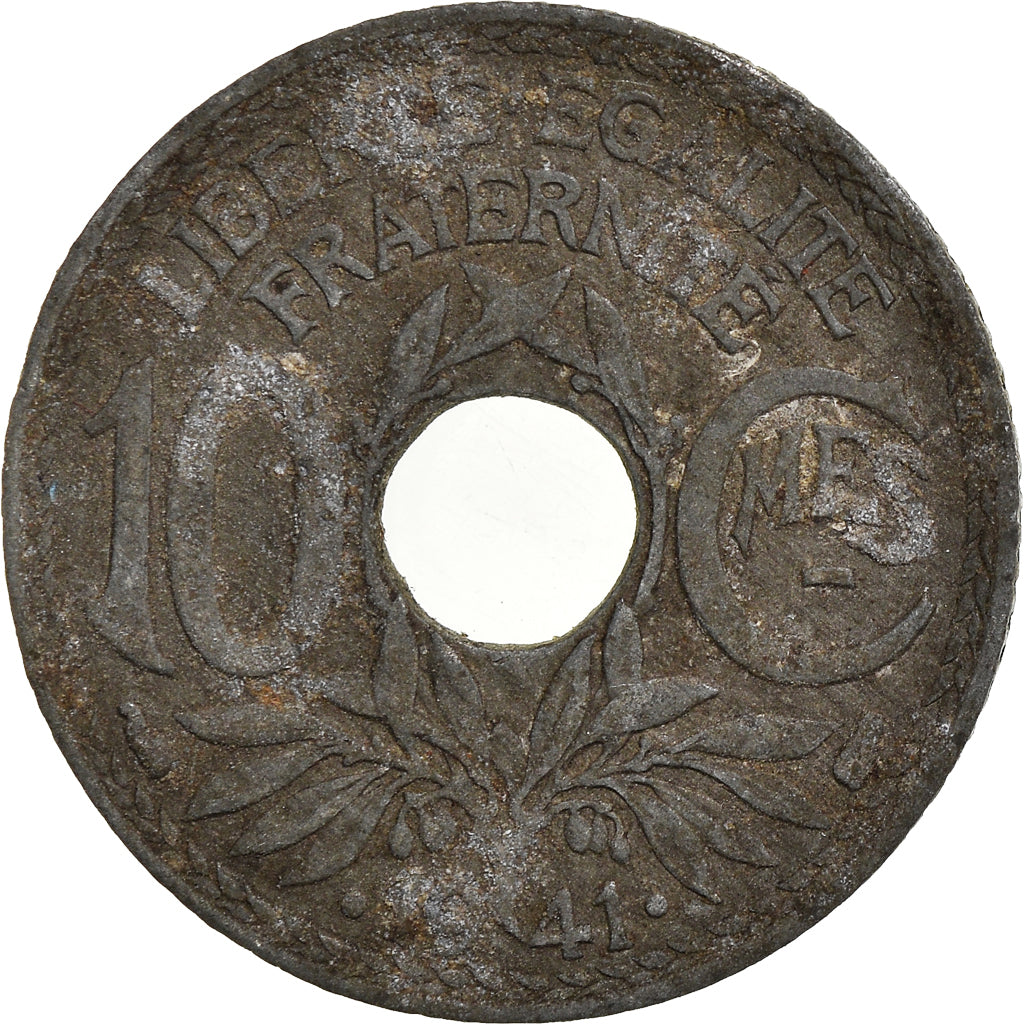 Monnaie, France, 10 Centimes, 1941