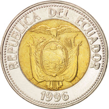 ECUADOR, 1000 Sucres, 1996, KM #99, MS(63), Bi-Metallic, 23.5, 6.64