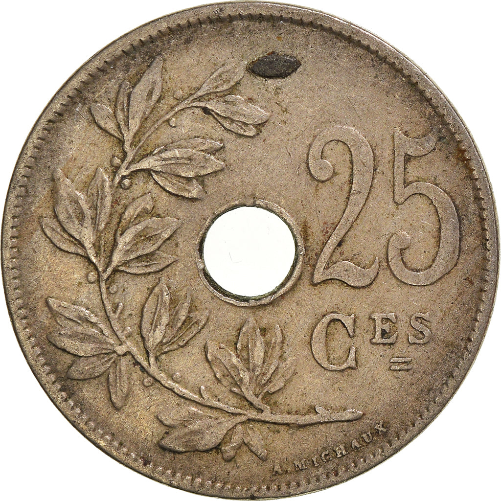 Münze, Belgien, 25 Centimes, 1927
