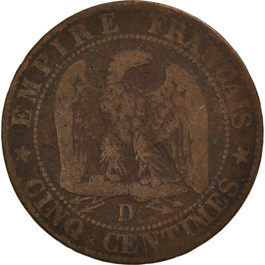 Monnaie, France, 5 Centimes, 1854