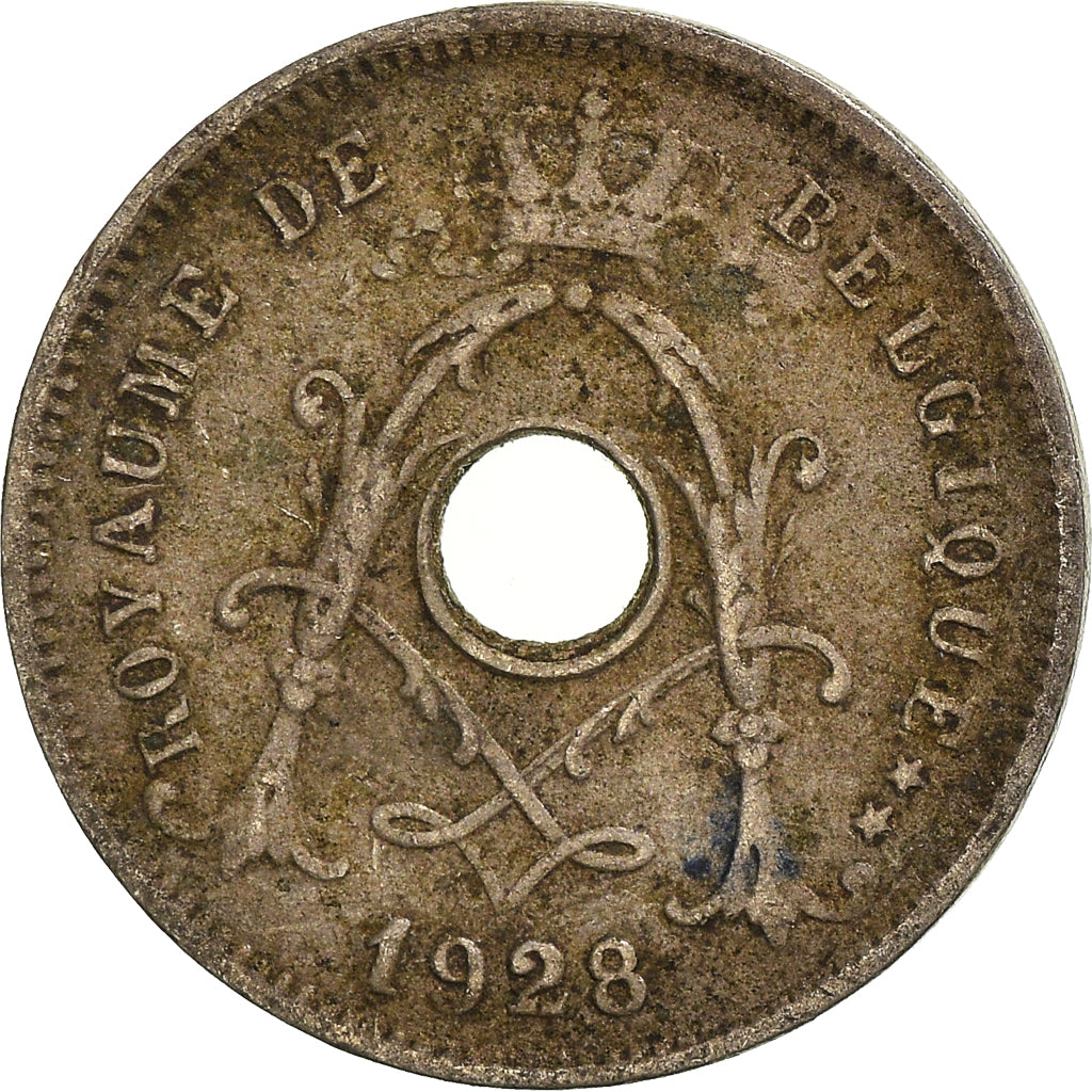 Moeda, Bélgica, 5 Centimes, 1928