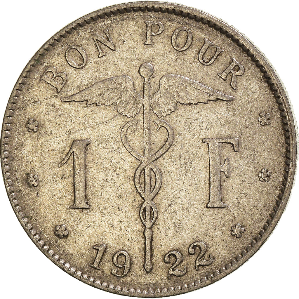 Moneda, Bélgica, Franc, 1922