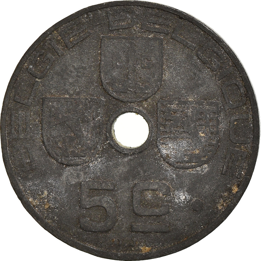 Moneta, Belgio, 5 Centimes, 1942