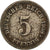 Moneda, ALEMANIA - IMPERIO, 5 Pfennig, 1908